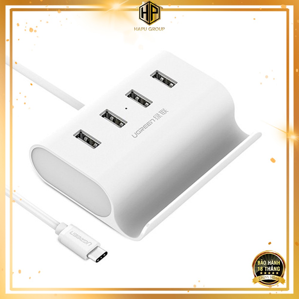 HUB USB-C 4 cổng Ugreen 30288 chuẩn USB 2.0 chính hãng - Hapugroup