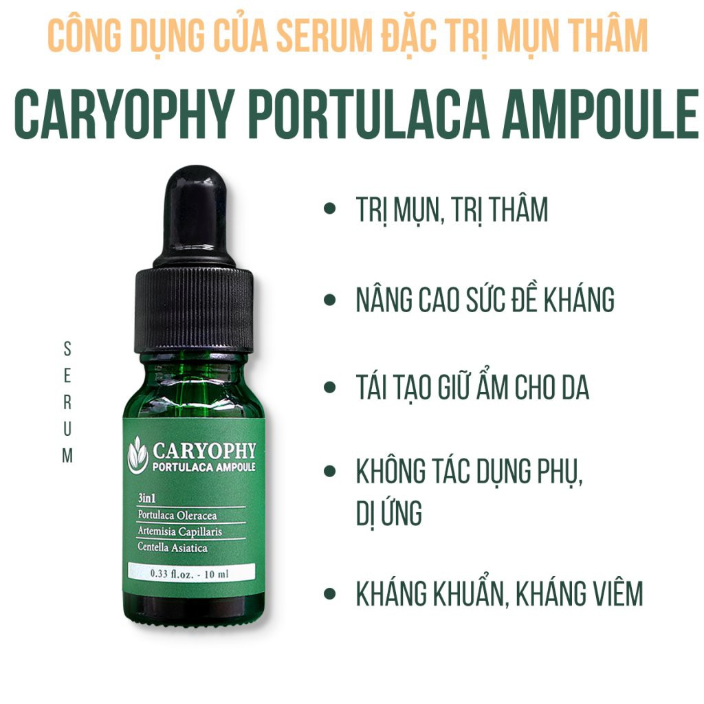 Serum ngăn ngừa mụn và thâm Caryophy Chính Hãng - Serum Mụn Ngăn Ngừa Mụn Ẩn,Mụn Đầu Đen | BigBuy360 - bigbuy360.vn