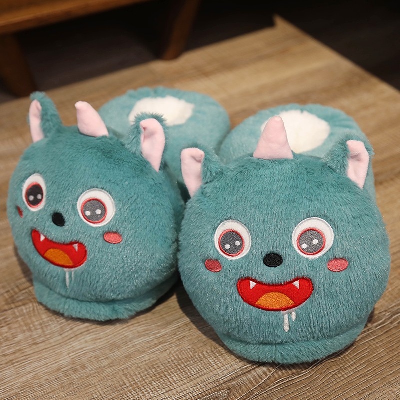 11 kiểu Dép bông đi trong nhà ấm áp hình chuột Hamster/ khủng long/ kỳ lân hoạt hình cho nữ