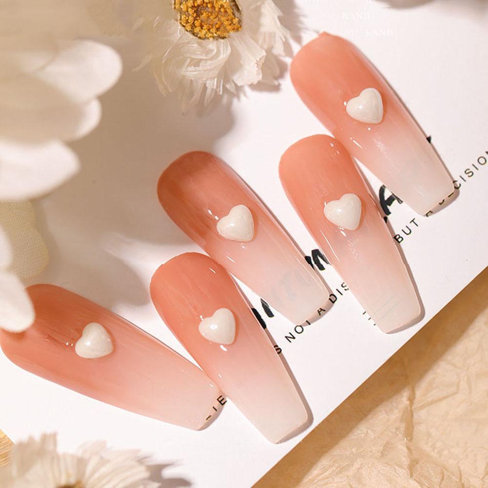 Miếng Dán Trang Trí Móng Tay 3D Xinh Xắn|Set 50 Phụ Kiện Trang Trí Móng Tay Hình Trái Tim