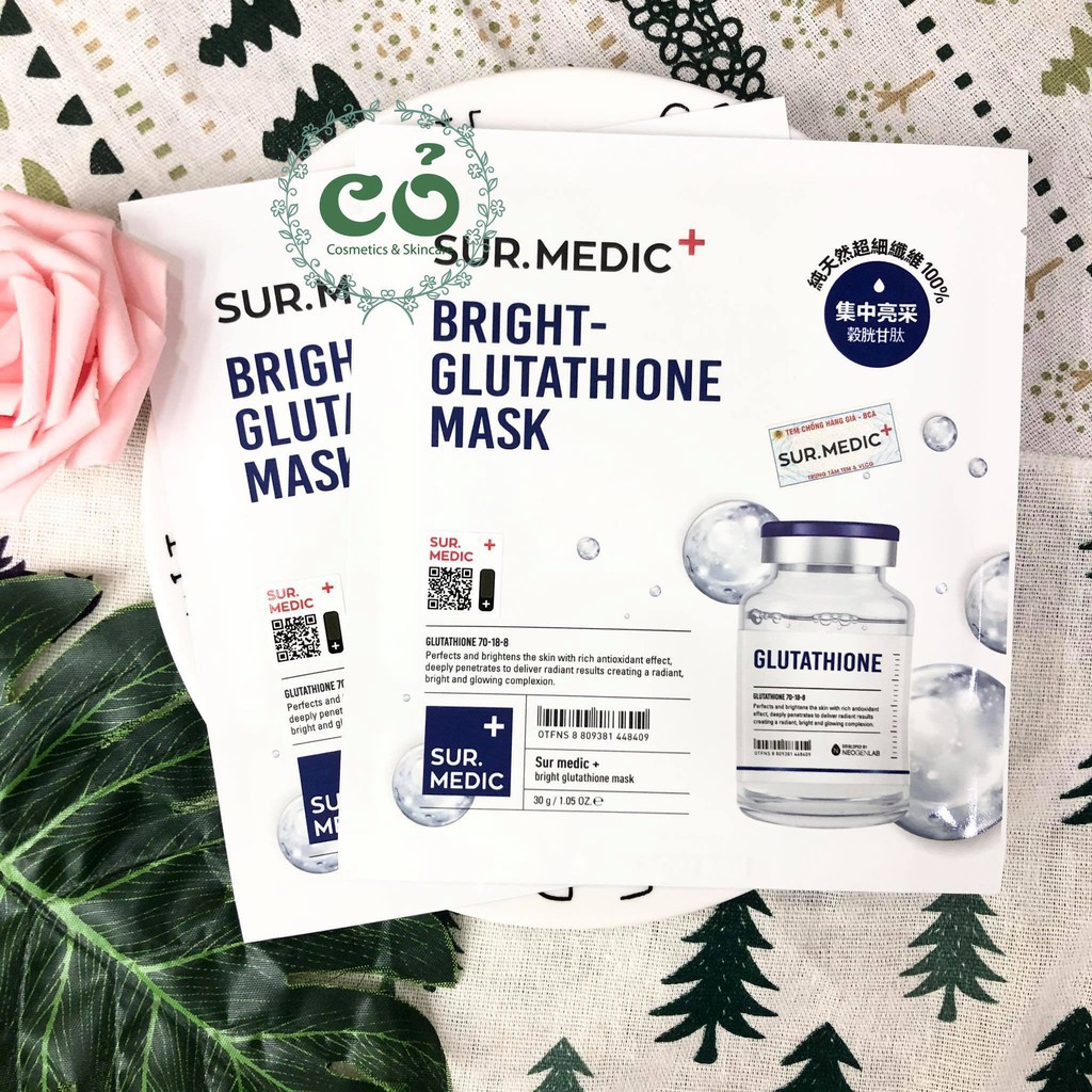 Mặt Nạ Dưỡng Trắng SURMEDIC Bright Glutathione Mask 30g | BigBuy360 - bigbuy360.vn