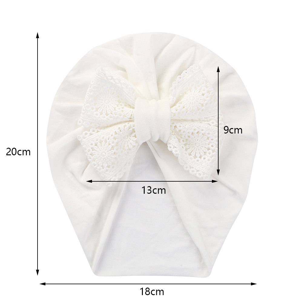 1 Mũ Turban Thắt Nơ Bằng Vải Cotton Mềm Cho Bé Gái Sơ Sinh