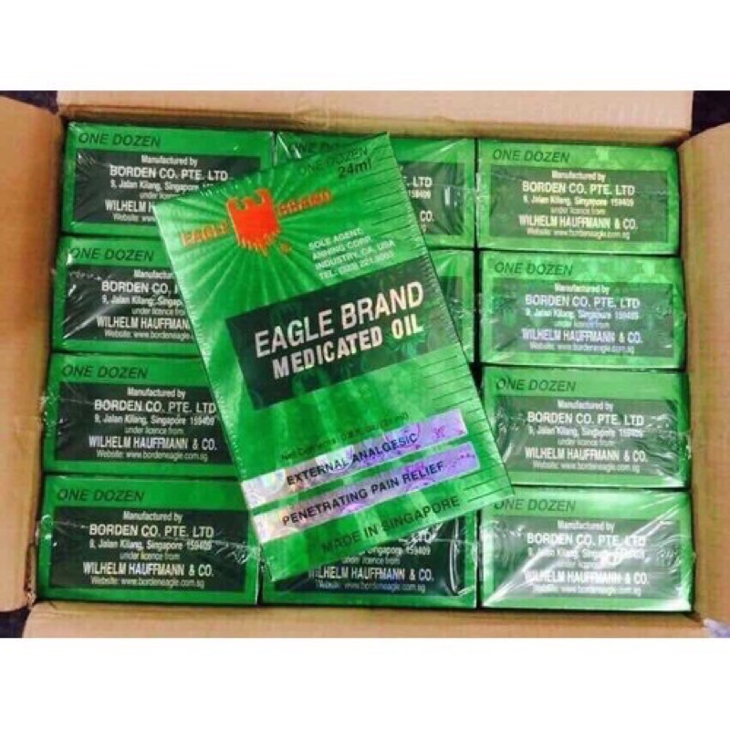 Dầu gió xanh Con Ó Eagle Singapore 24ml ~ 36ml