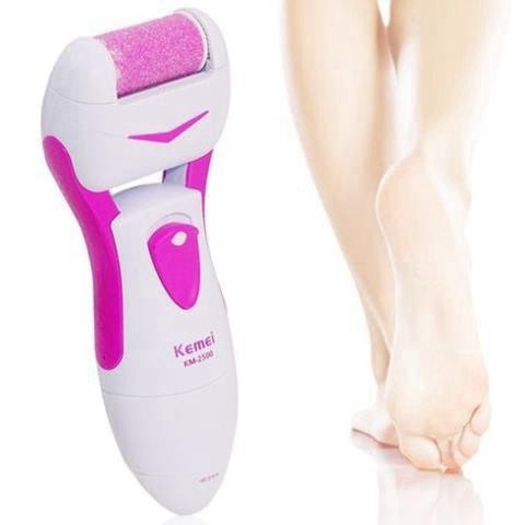 [FreeShip - LOẠI 1] (Tặng Sạc điện) Máy chà gót chân kemei km-2500 dụng cụ nail mài tẩy tế bào chết cắm điện chuyên dụng