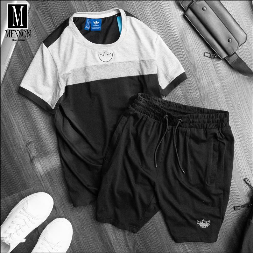 ⭐️SIÊU PHẨM⭐️Đồ Bộ Nam mùa hè chất mát - Bộ thể thao nam cổ tròn ngắn tay, co giãn thoáng mát MENSON L78