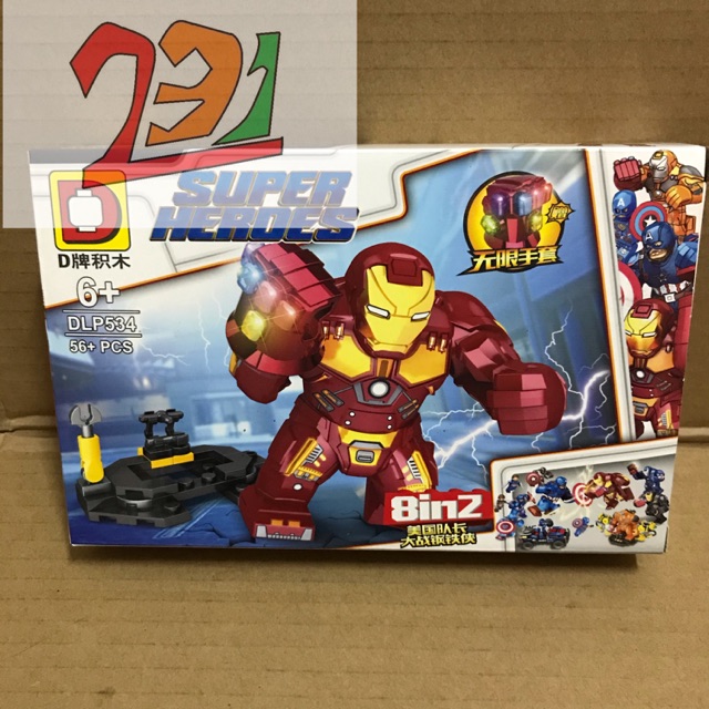 Mẫu Xếp Hình BigFig Người Sắt 01