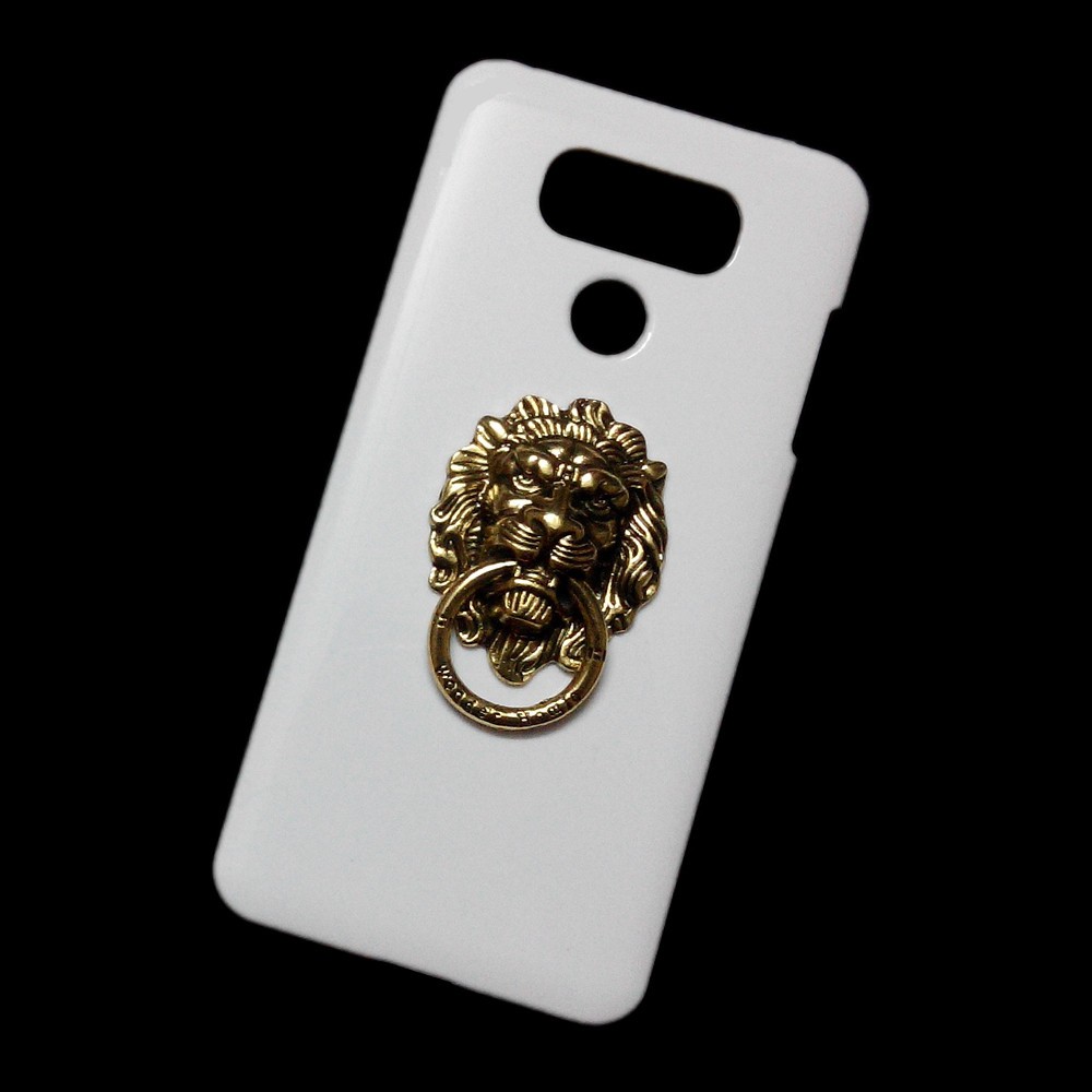 Bronze Lion Head Finger Ring Stand Holder Back Hard Case Cover for LG Nexus 5X G2 G3 G4c Magna G4 Stylus Beat G5 G6 G7 G8 V10 V20 V30 V40 V50 ThinQ Q6 AKA K10 2016