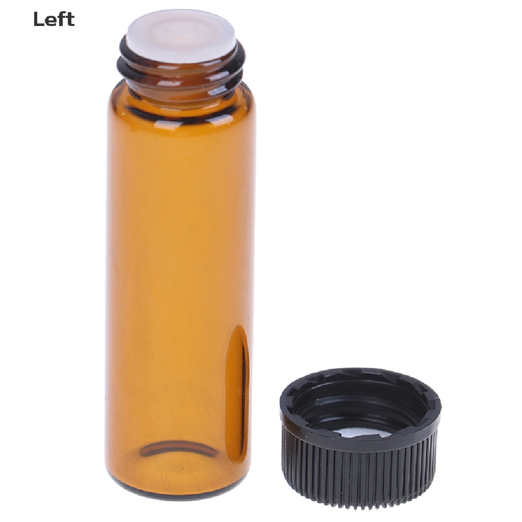 Chai thủy tinh mini màu hổ phách có nắp dung tích 1 / 2 / 3 / 5ml