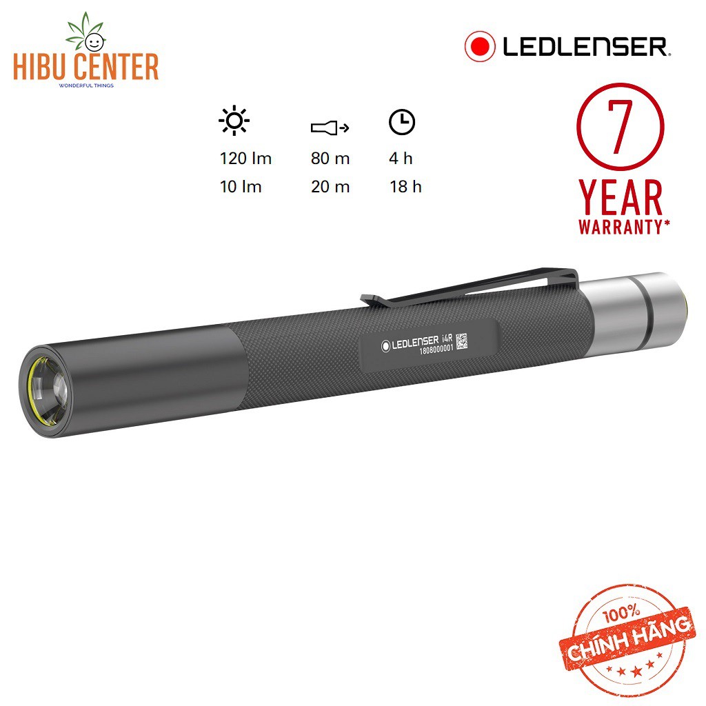 Đèn Pin Công Nghiệp LEDLENSER i4R CRI – 120 Lumens – Hàng Chính Hãng – HIBUCENTER