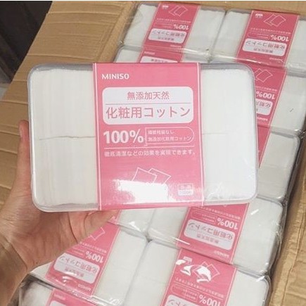 [Có sẵn] Hộp bông tẩy trang Miniso 1000 miếng của Nhật nhãn hồng hộp nhựa chắc chắn (chính hãng) | BigBuy360 - bigbuy360.vn