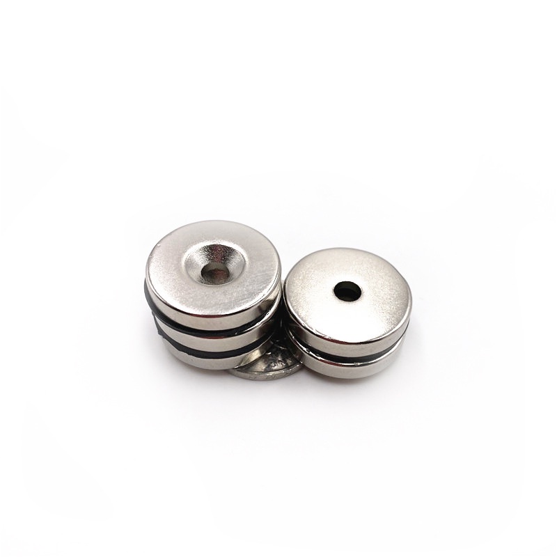Nam châm đất hiếm neodymium 25x5 lỗ 5mm siêu mạnh