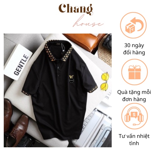 Áo polo nam, áo thun polo nam hình gấu, áo thun nam có cổ vải cotton mềm mịn thoải mái, thoáng mát- CH034