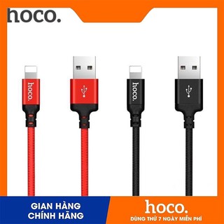 Cáp sạc nhanh dây chống đứt dù hoco x14 usb lightning