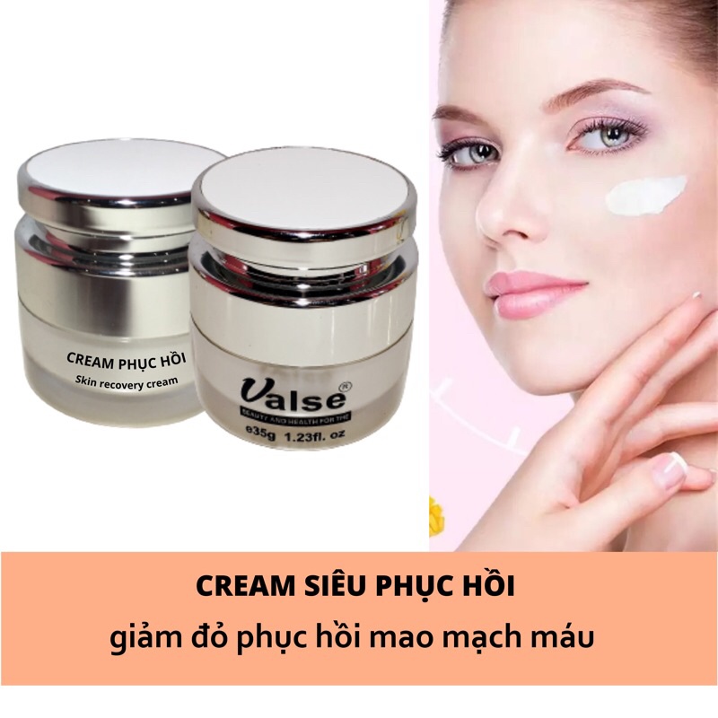 Kem Valse Phục Hồi Mạnh Mẽ Da Yếu Mỏng mạnh ,Da Nổi Mao Mạch Máu -phục Hồi cấu Trúc Sau Lăn Kim .......