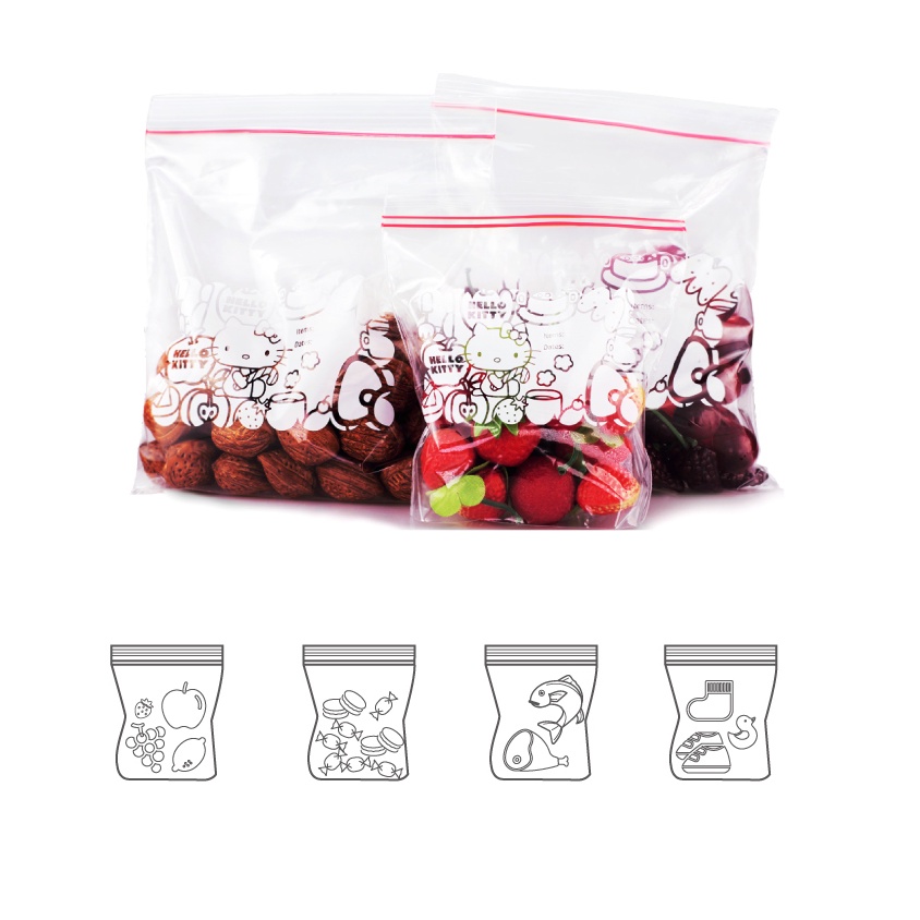 Túi Zip Trong Suốt Bảo Quản Thực Phẩm Trong Tủ Lạnh Tái Sử Dụng Được Cho Nhà Bếp