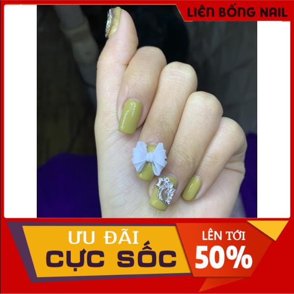 Nơ bột nail - Làm thủ công