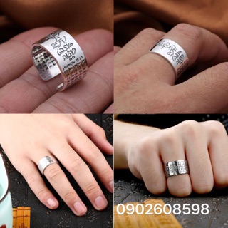 Nhẫn Khắc Om Mani Padme Hum HRI và Bát Nhã Tâm Kinh