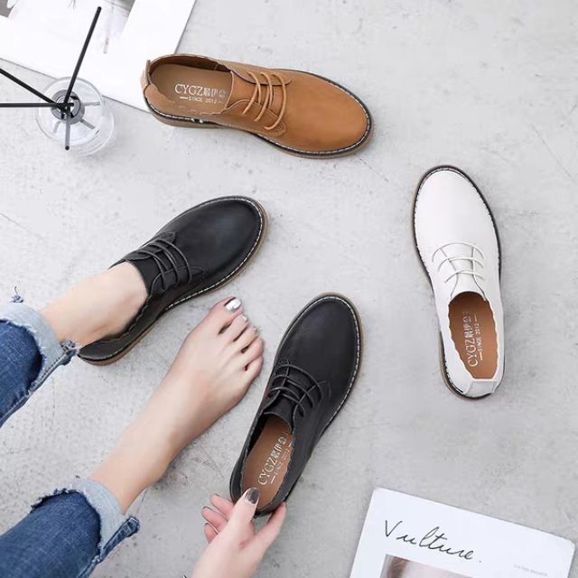 D113- giày oxford nữ, giày tây phong cách Hàn Quốc | BigBuy360 - bigbuy360.vn
