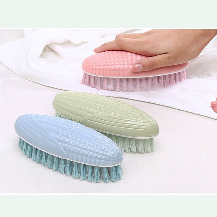 HCM - Bàn chải vệ sinh chà sàn toilet, gạch men, lavabo, bồn rửa mặt hình Bắp pastel đẹp