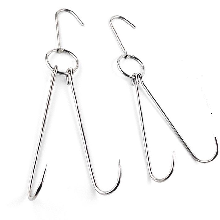 COMBO 5 móc treo vịt ,gà inox không gỉ móc treo thịt xông khói móc vịt nướng,chân giò,ba chỉ