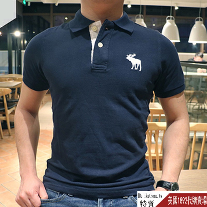 áo polo Ngắn Tay In Logo Abercrombie & Fitch 10 Màu Sắc Thời Trang Cho Nam