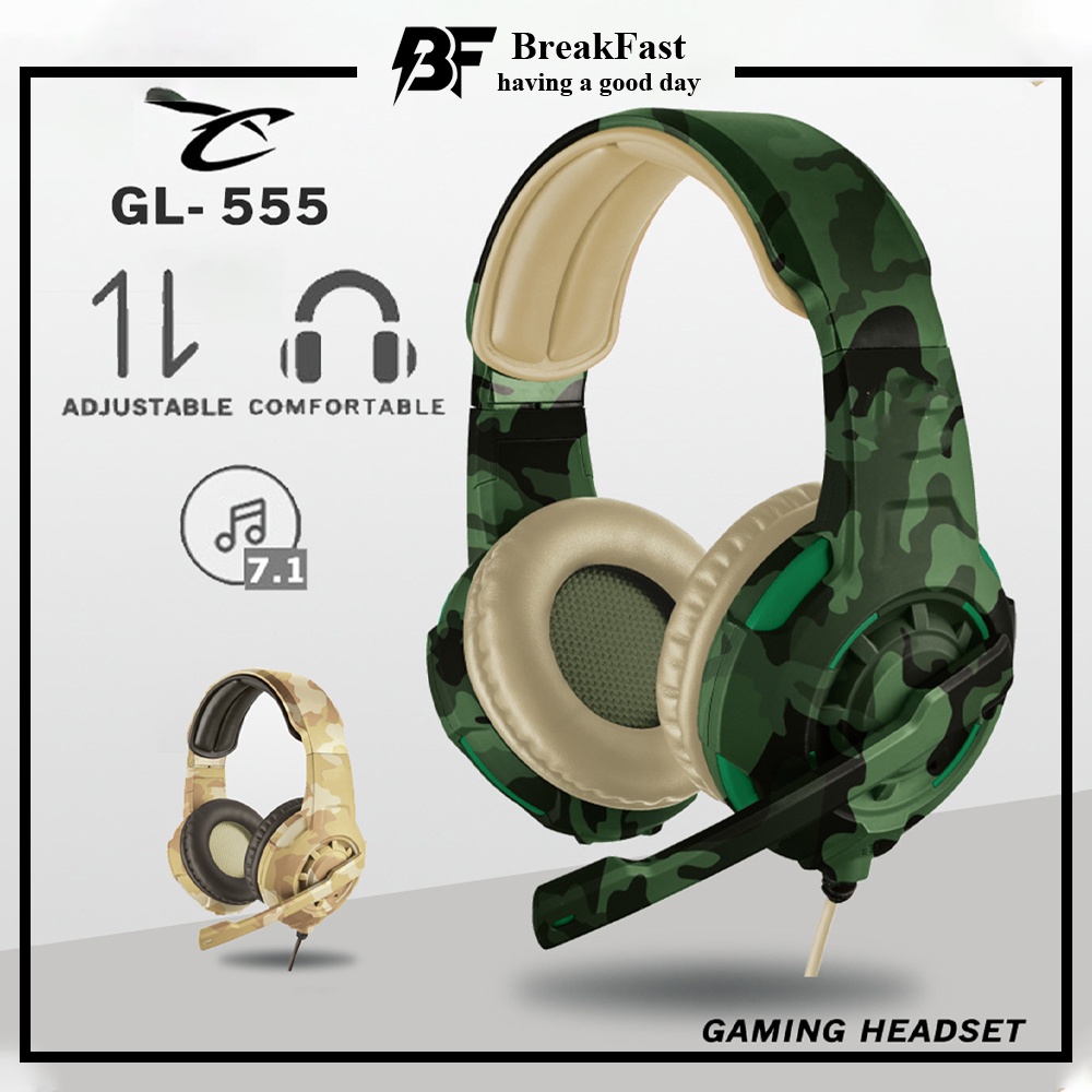 TAI NGHE GAMING CÓ MIC PUBG, ROS, FREEFIRE THIẾT KẾ QUÂN SỰ, RẰN RI CÁ TÍNH, ÂM THANH STEREO 3D