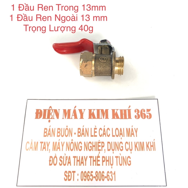 Van Bi Khoá Đồng Ren 14 mm - Dùng Làm Béc Rửa Xe Máy Lạnh - Phụ Kiện R