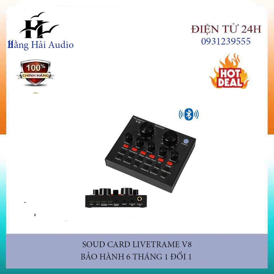 Sound card thu âm V8