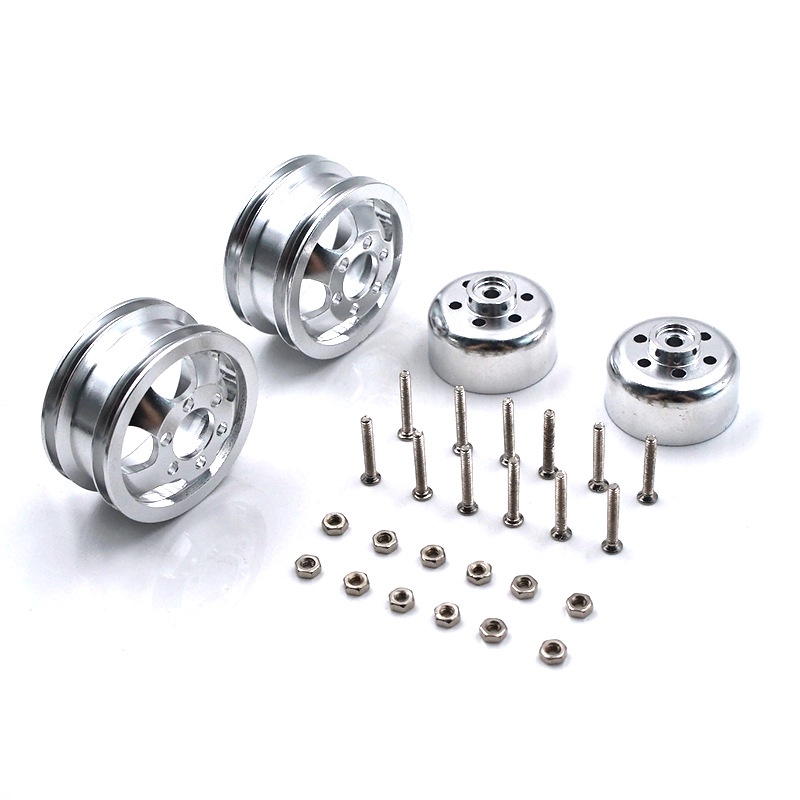 Vành Bánh Xe Chống Sốc Bằng Kim Loại Cho Xe Tải Điều Khiển Từ Xa WPL B1 B16 B24 B36 C14 C24 1 / 16