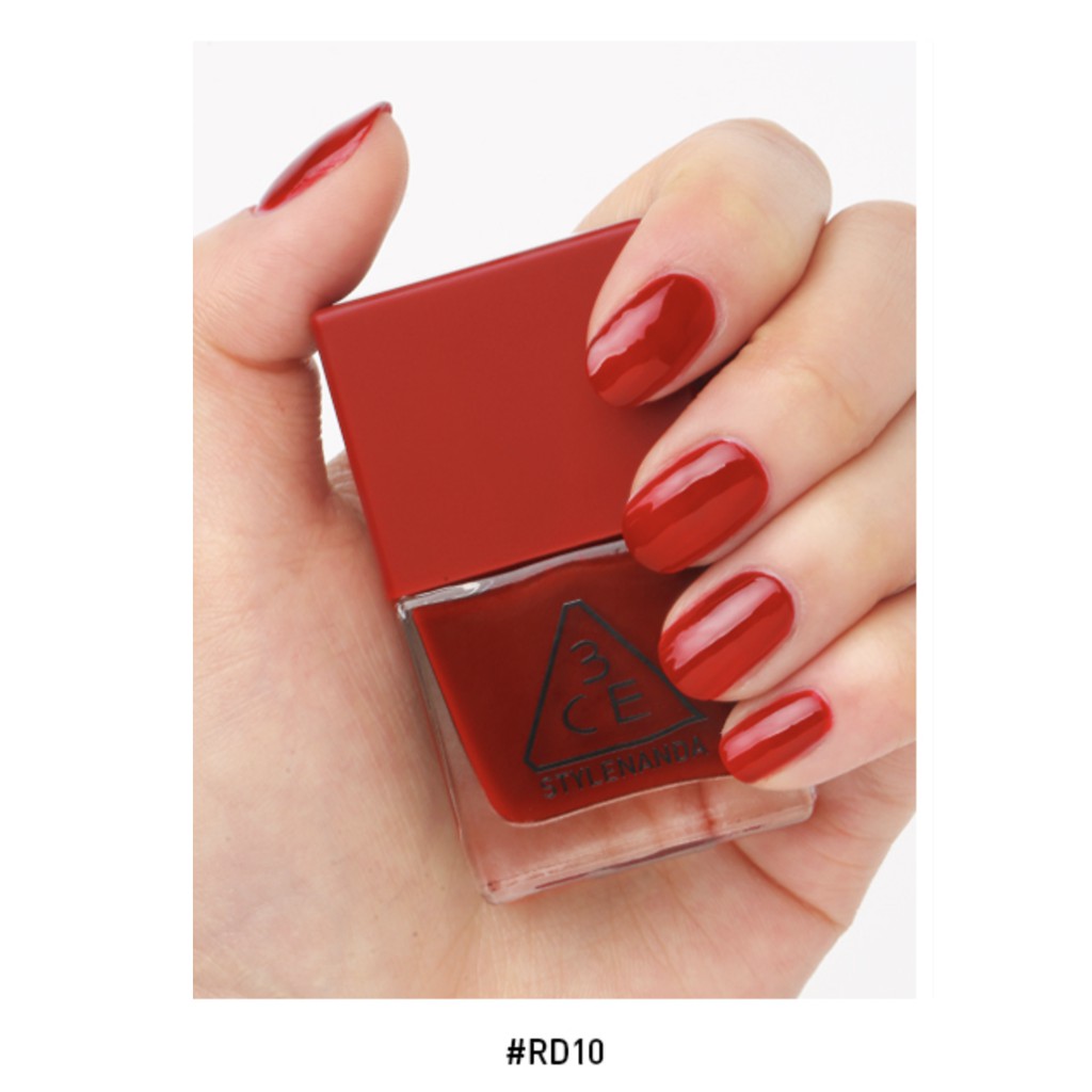 SƠN MÓNG TAY 3CE RED RECIPE LONG LASTING NAIL LACQUER #RD09 #RD10