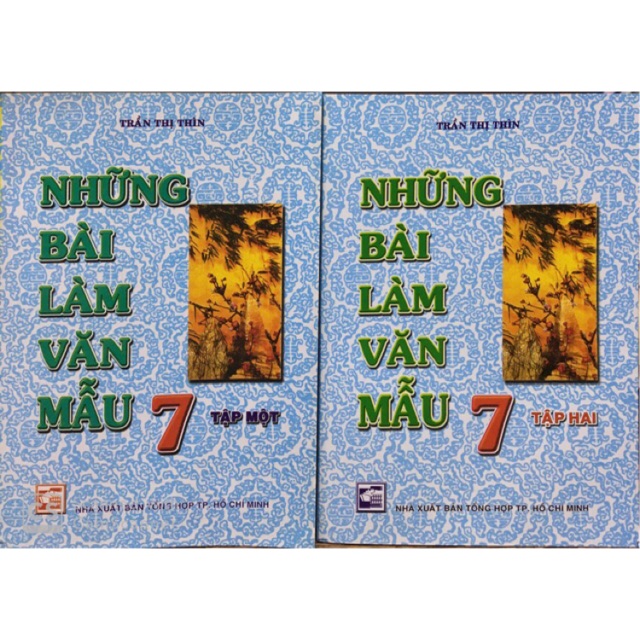 Combo Sách Những bài làm văn mẫu lớp 7 (tập 1 +2)