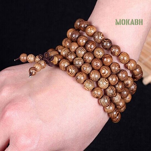 Vòng Tay Chuỗi Hạt Gỗ 8mm Thời Trang Cao Cấp Cho Nam / Nữ