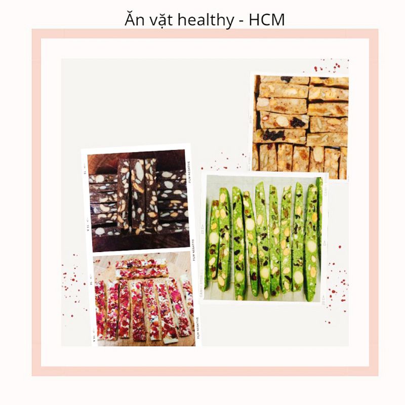 Kẹo nougat ít ngọt nhiều hạt mềm dẻo thơm ngon đồ ăn vặt healthy HCM