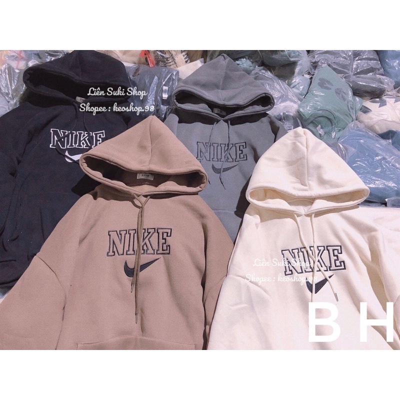 Áo hoodie thêu Ni.ke hai lớp | BigBuy360 - bigbuy360.vn