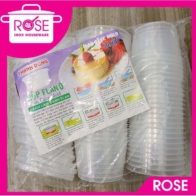Hũ bánh flan THANH DUNG SỐ 0  - Hủ làm bánh flan, Caramen có nắp CAO CẤP chịu nhiệt an toàn