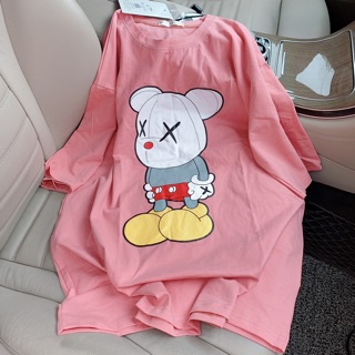 [Ảnh thật] áo pull gấu so cute(hồng, đen)
