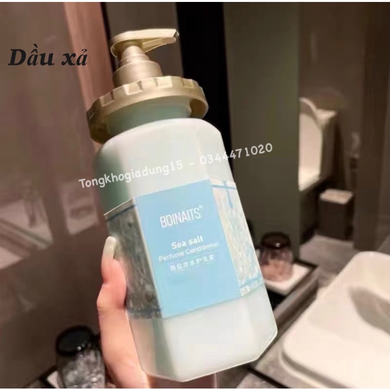 Combo 3 chai dầu gội , dầu xả , sữa tắm nước hoa pháp hương hoa anh đào cao cấp