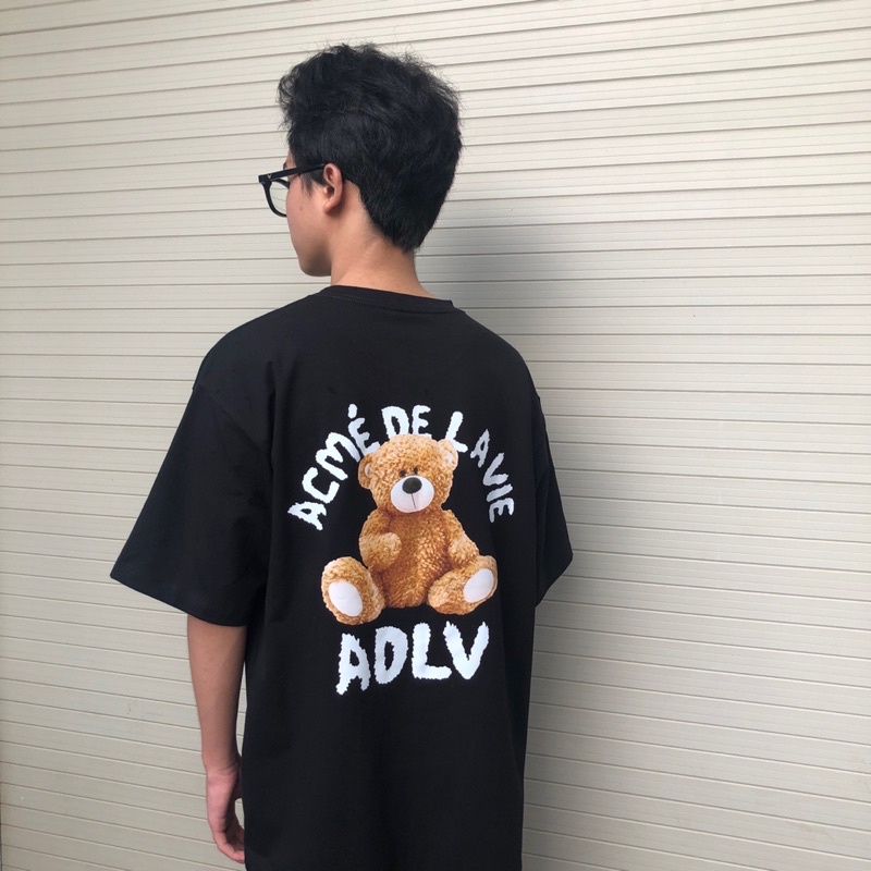 [Ảnh+Video thật] Áo thun tay lỡ ADLV phông Unisex nam nữ Cotton oversize form rộng Gấu Bear | BigBuy360 - bigbuy360.vn