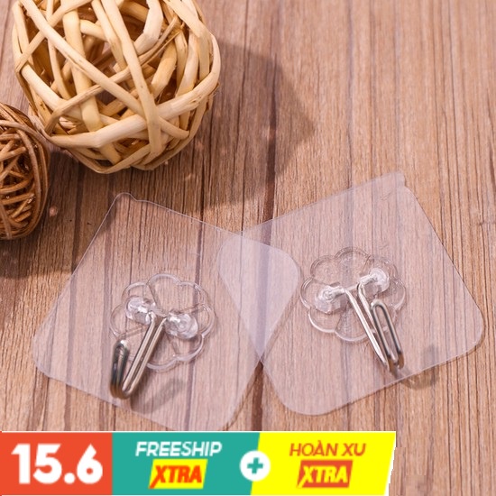 Sét 10 móc dán tường siêu dính (Miễn Phí Ship)