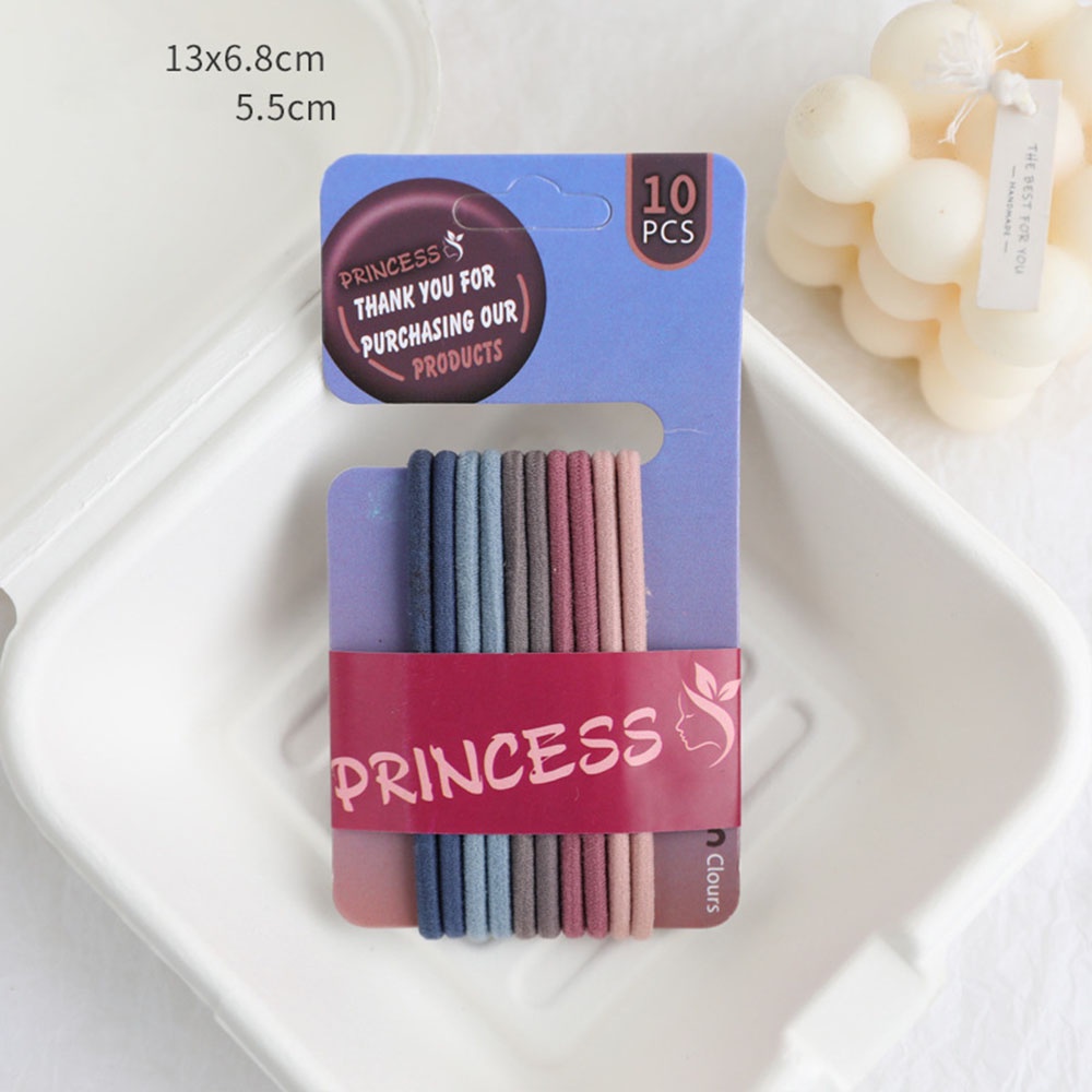 Set 10 Dây Buộc Tóc Nylon Nhiều Màu Sắc