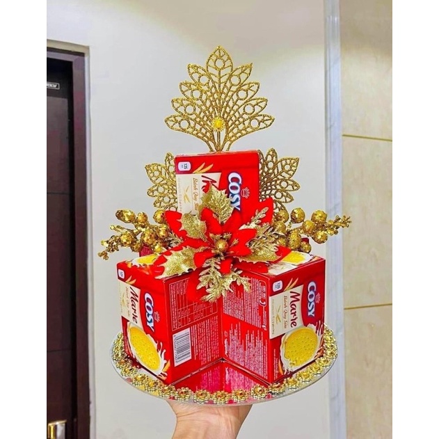 Sét phụ kiện làm tháp lễ, trang trí bánh kẹo ,hoa quả đồ thờ, đồ lễ
