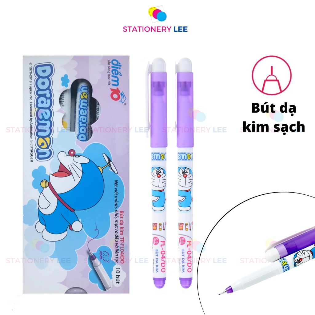 Bút lông kim Doraemon Điểm 10 FL-04/DO (Hộp 10 cây)