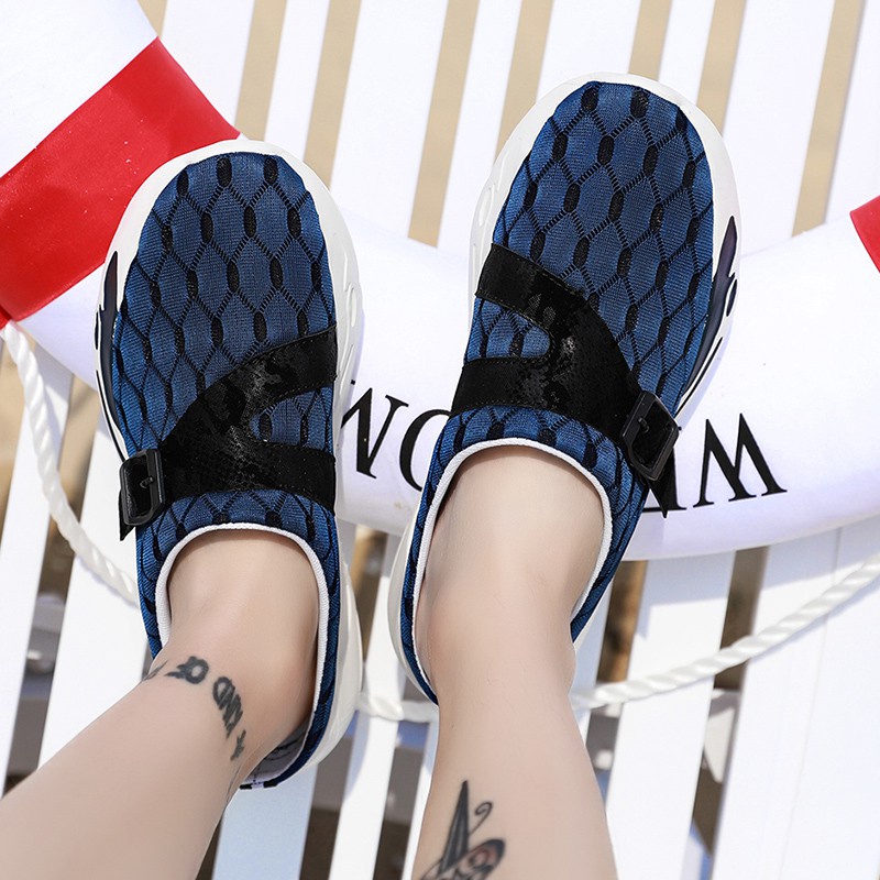 Dép Sandal Phối Lưới Thoáng Khí Thời Trang Mùa Hè Cho Nam