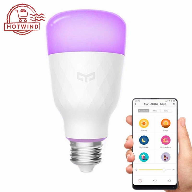 Bóng đèn LED thông minh Xiaomi yeelight yldp06yl E26 E27 10W RGBW kết nối WiFi