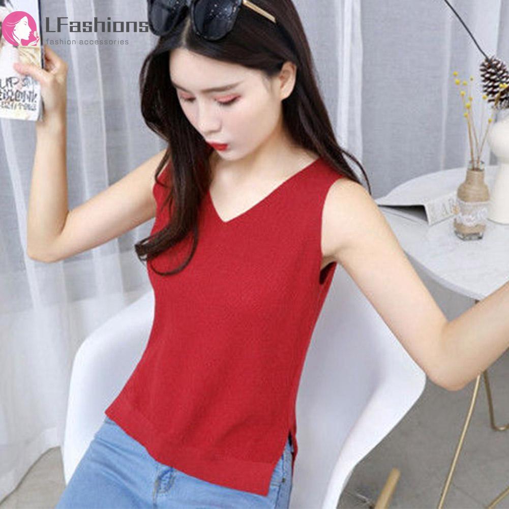 Áo nữ không tay cổ chữ V thời trang quyến rũ | BigBuy360 - bigbuy360.vn