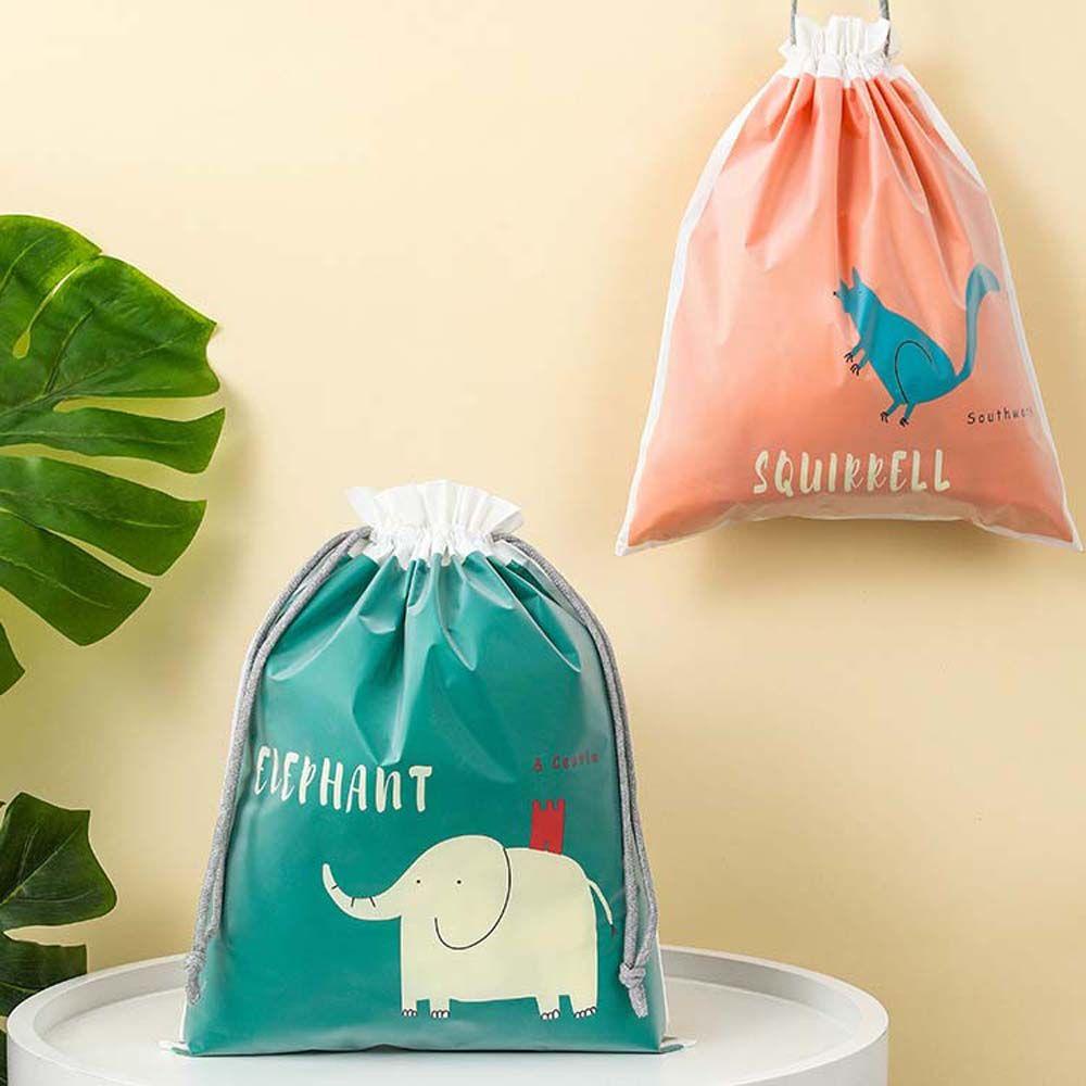 Túi Dây Rút Đựng Mỹ Phẩm Chống Thấm Nước Họa Tiết Dễ Thương