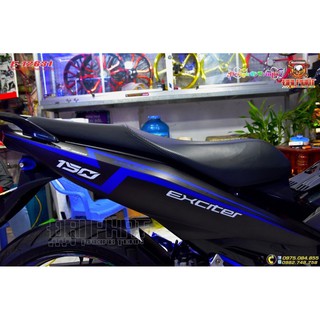 Tem Trùm Exciter 150 Đen Xanh Mờ
