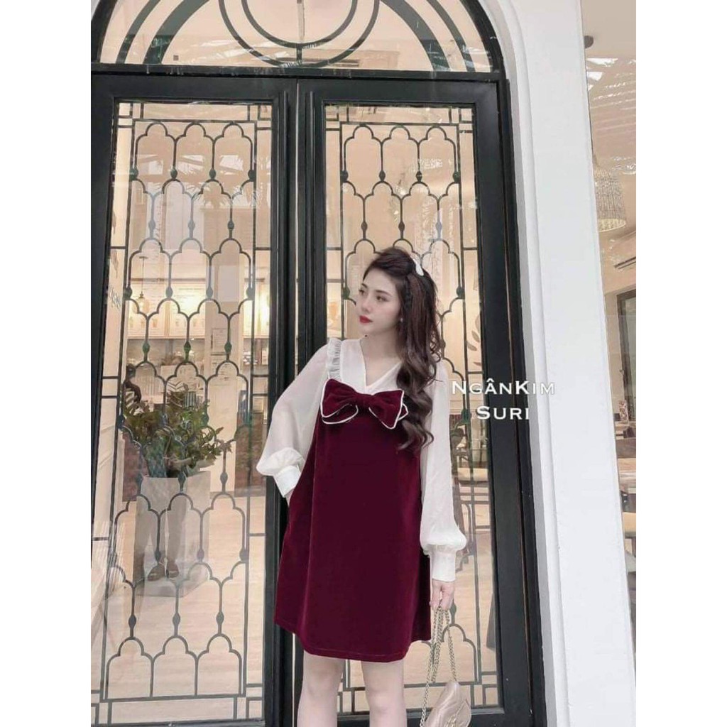 Váy bầu thời trang dạo phố 2V