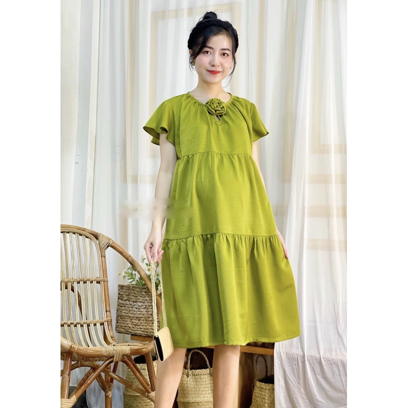 ĐẦM BẦU SIEU MÁT ĐÍNH HOA