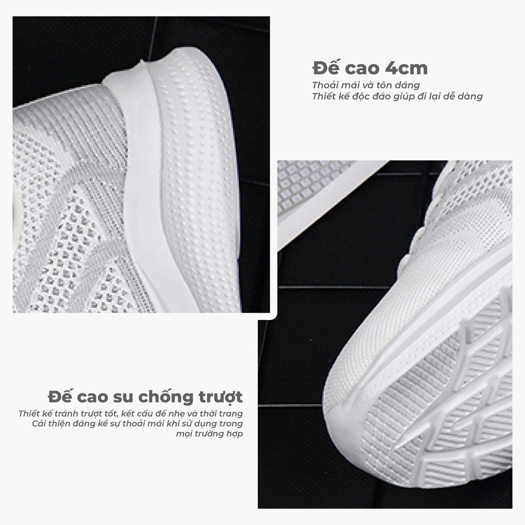 Giày Thể Thao Nữ Vải Dệt Thoáng Khí Đế Mềm Siêu Nhẹ BLUEWIND 68739 | BigBuy360 - bigbuy360.vn